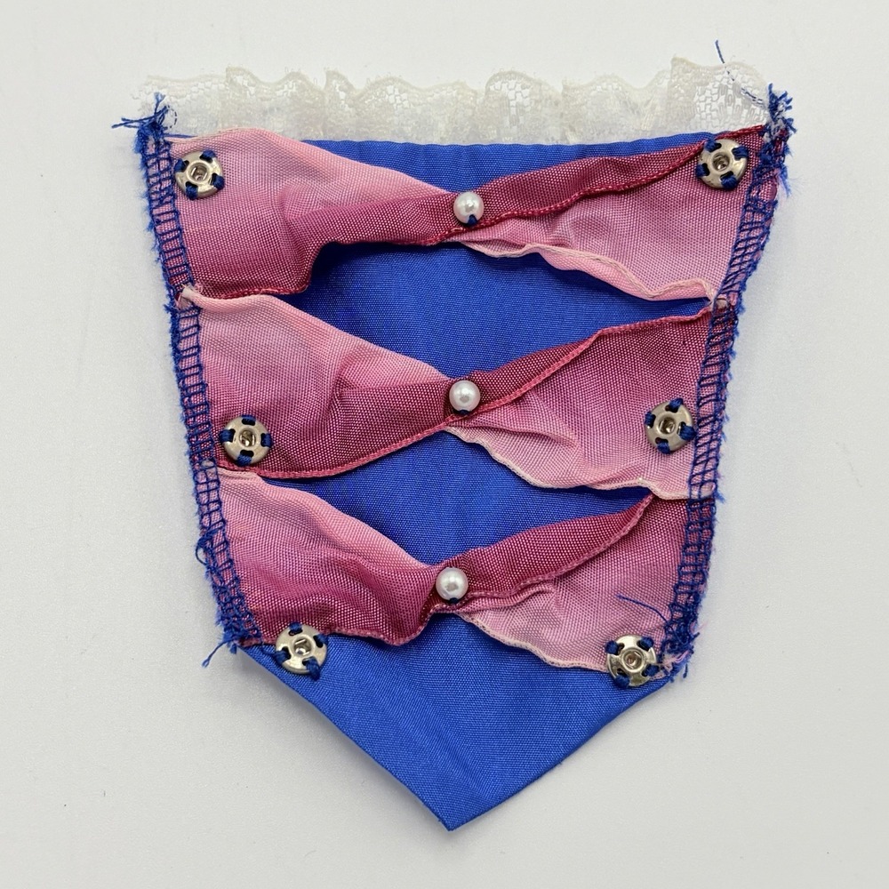 American Girl Felicity Pink Ribboned Stomacher FROM Christmas Gown~not included
